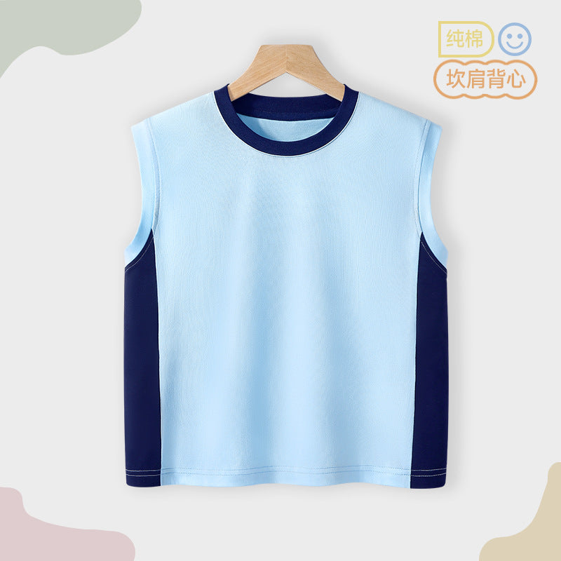 Boys' Pure Cotton Sleeveless Tank Top