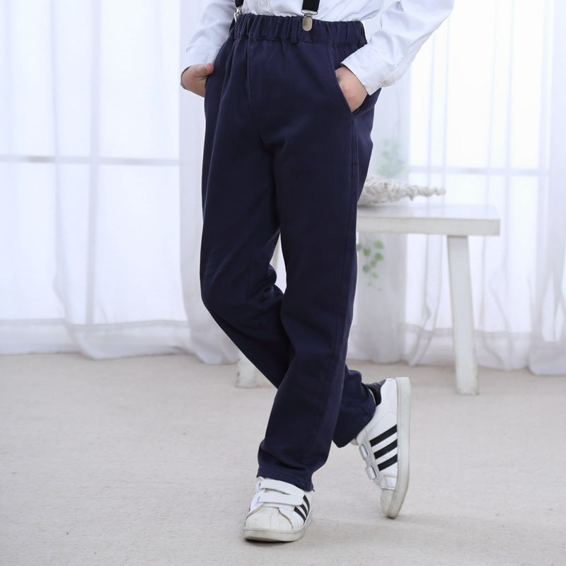 Boys' Fleece-Lined Winter Thermal Casual Pants