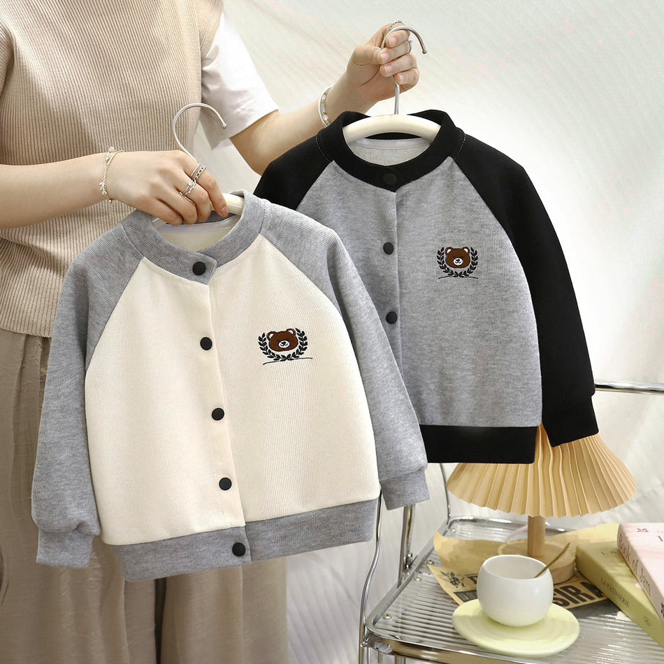 Baby Cotton Cartoon Knit Cardigan Sweater