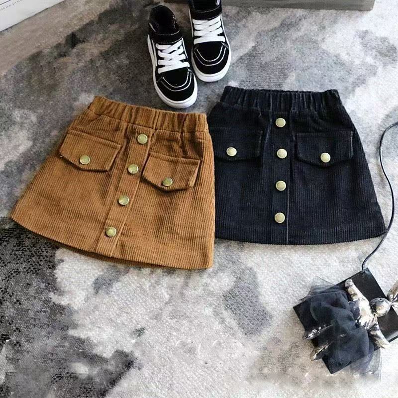 'Girls' Corduroy Makes A-Line Skirt