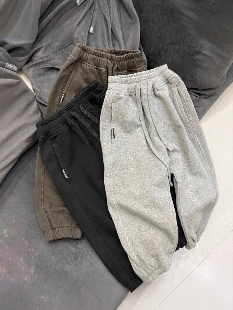 Boys' 85% Cotton Knit Sweatpants for Spring Autumn Casual Wear