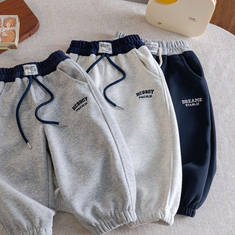 Toddler Boys' 95% Cotton Sweatpants for Spring Autumn Casual Wear