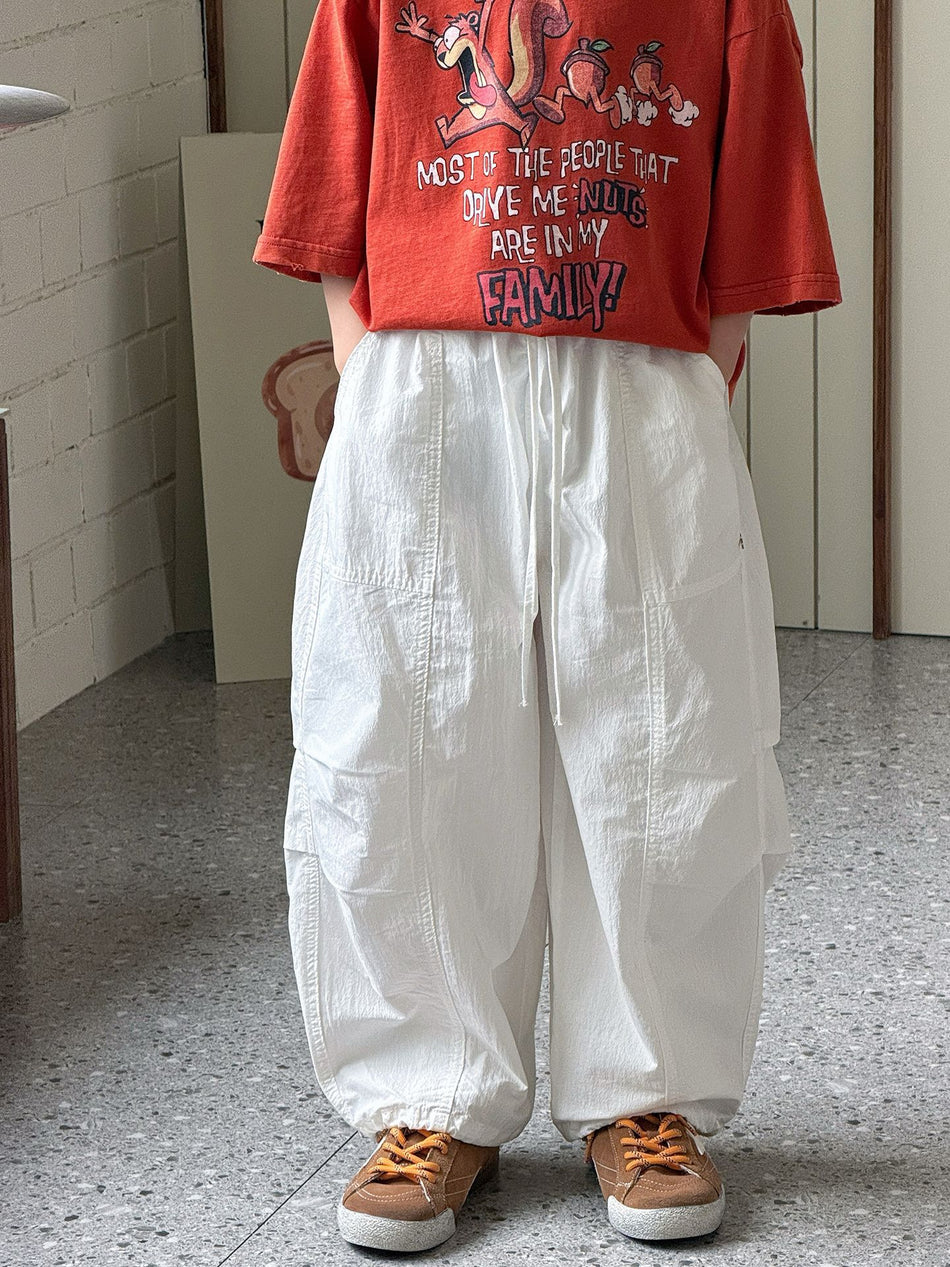 Boys' Cotton Blend Cargo Pants for Summer Casual Wear