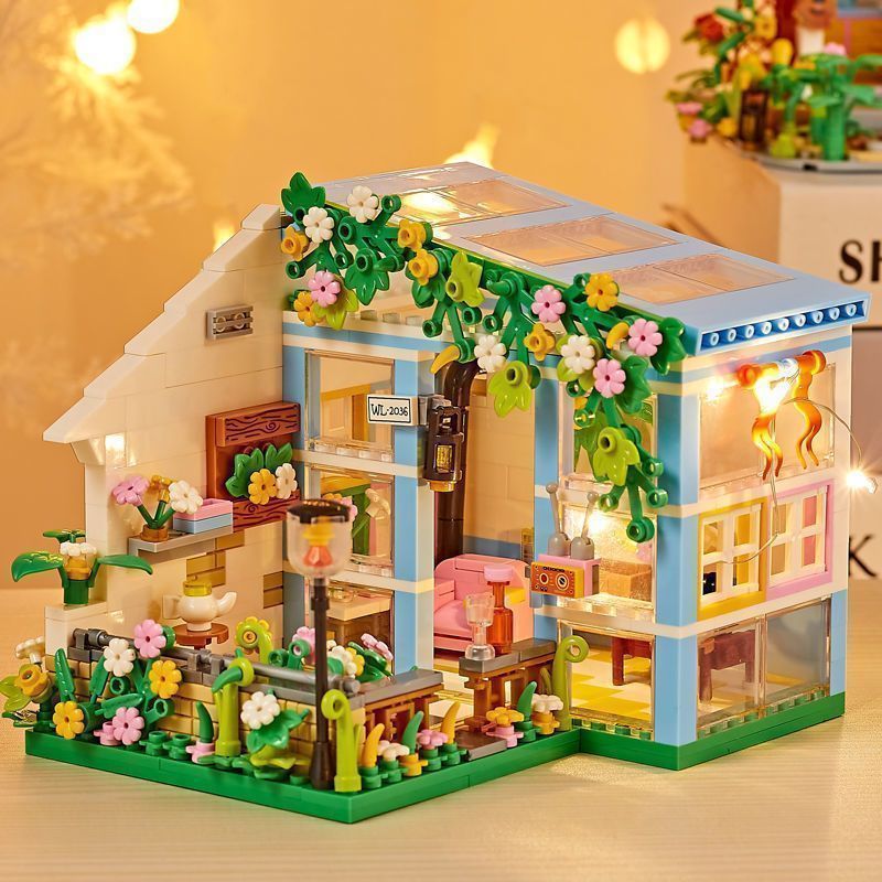 Sunshine Flower Room Mini Building Blocks DIY Princess Cabin Model