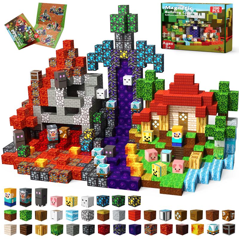Magnetic Cube Ghost Series Building Blocks Mine Cave Construction Set
