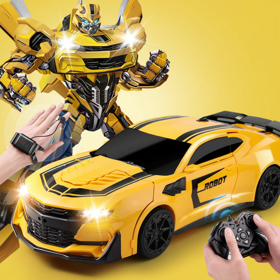 Voice Control Transforming Robot RC Wasp Racing Car