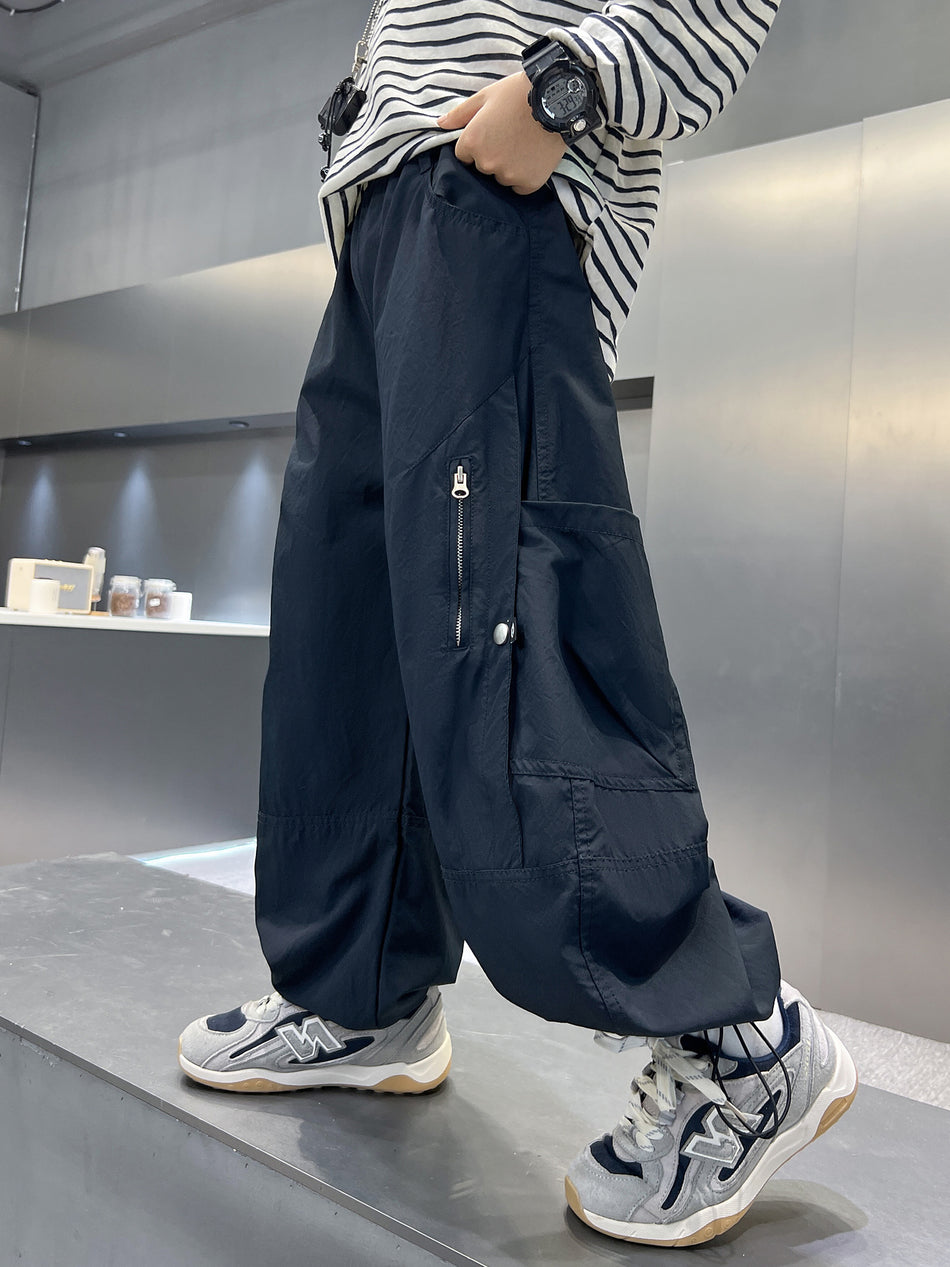 Boys' Cargo Overalls Casual Trendy Pants for Autumn