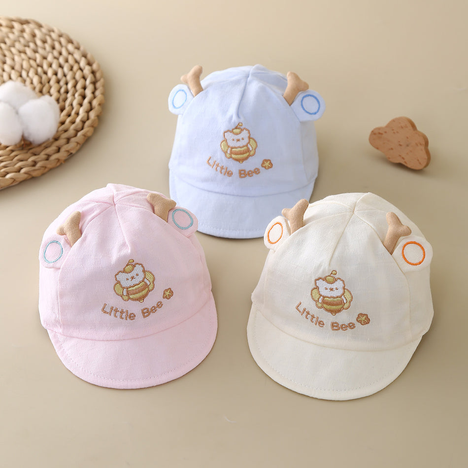Newborn Pure Cotton Soft Brim Baby Hat