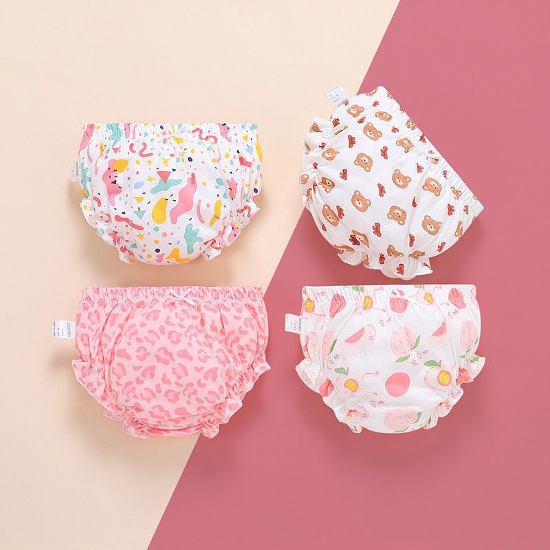 4-Pack Cotton Baby Training Pants for Infants and Toddlers