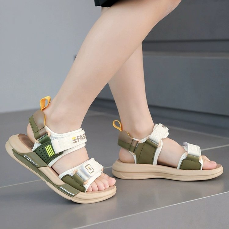 Boys' Casual Sports Sandals Soft Sole PVC Beach Shoes