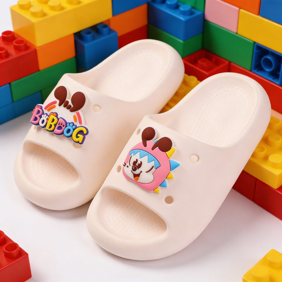 Bobdog Kids Cartoon Slide Sandals EVA Foam Non-Slip Indoor Shoes