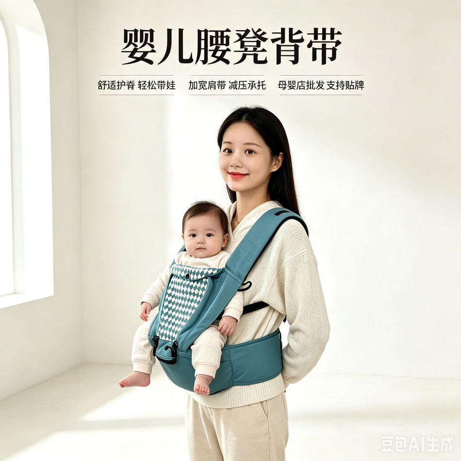 MXN Baby Waist Stool Carrier, Front and Rear Use