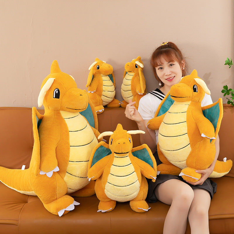 Fast Dragon Plush Toy, Soft Cartoon-Style Cushion Doll