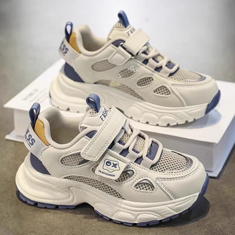 Boys Soft-Sole Sneakers Lightweight Non-Slip Casual Shoes