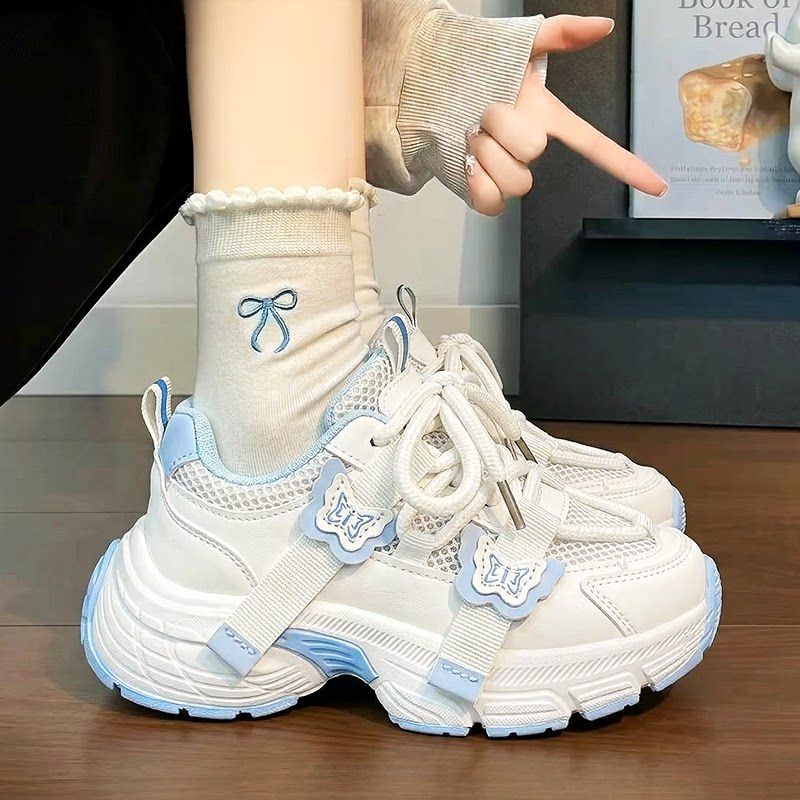 Girls Breathable Mesh Running Shoes Lightweight Versatile Sneakers