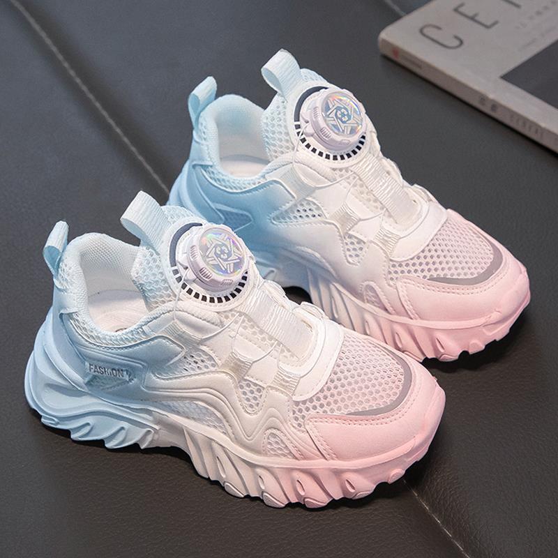 Girls Breathable Mesh Sneakers Lightweight Sport Casual Shoes