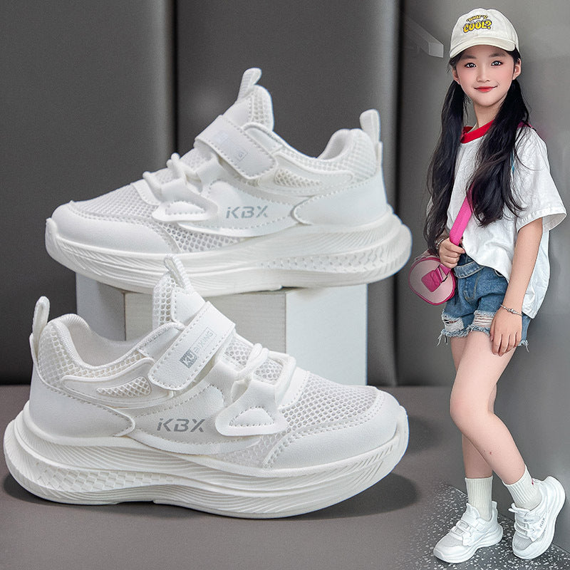 Girls Breathable Mesh Sneakers Lightweight Waterproof Shoes