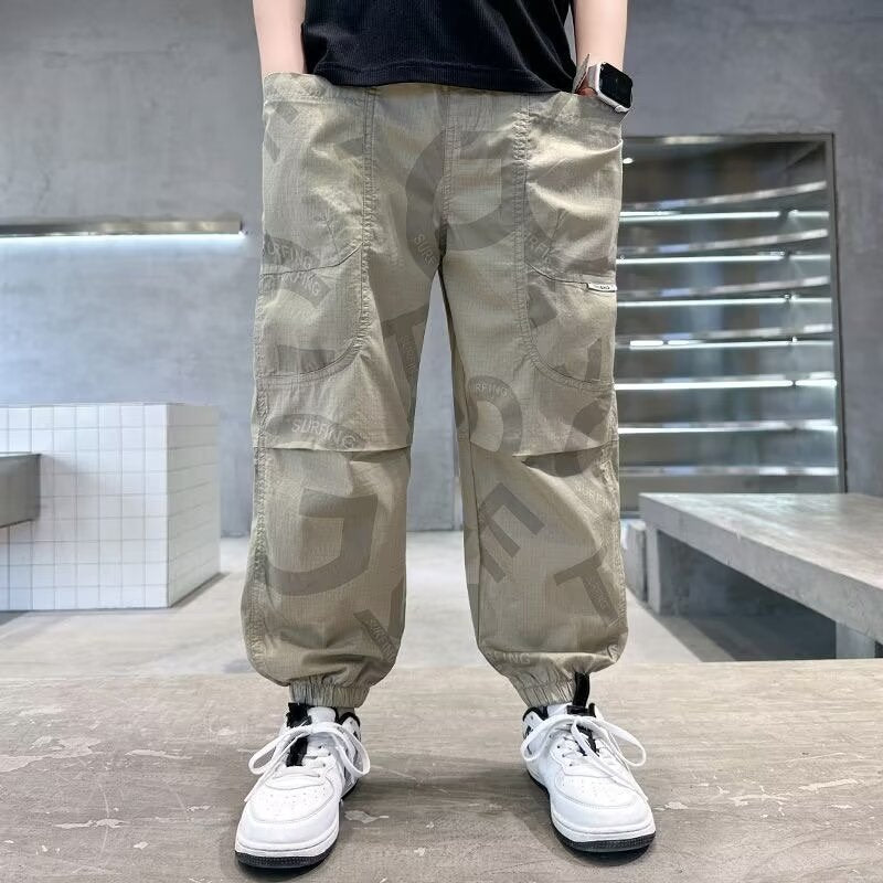 Boys Casual Pants for Spring and Autumn Wear