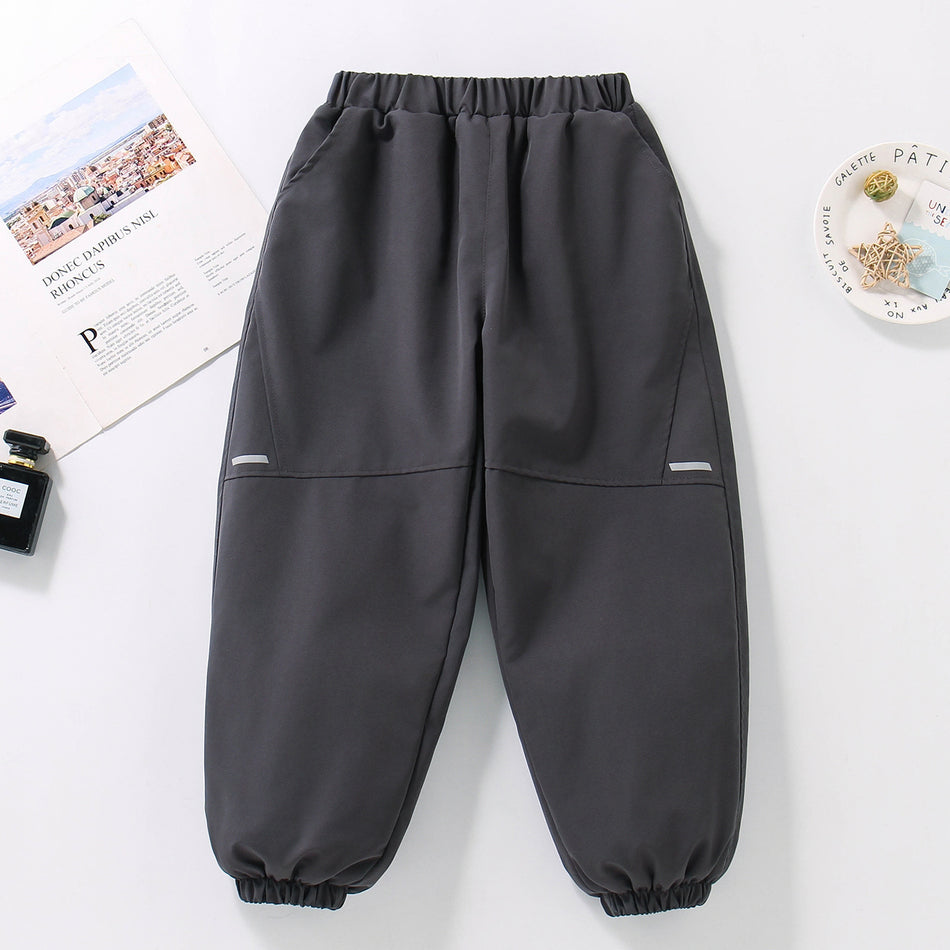Boys Fleece Pants, Mid-Waist, Quick-Dry