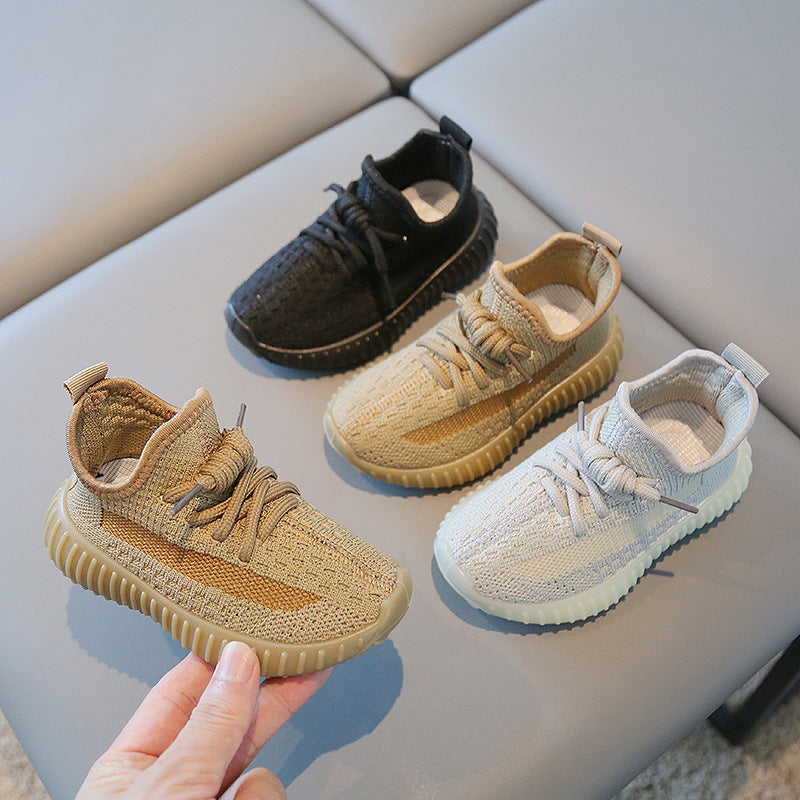 Breathable Fabric Sneakers for Kids, Soft-Sole Design