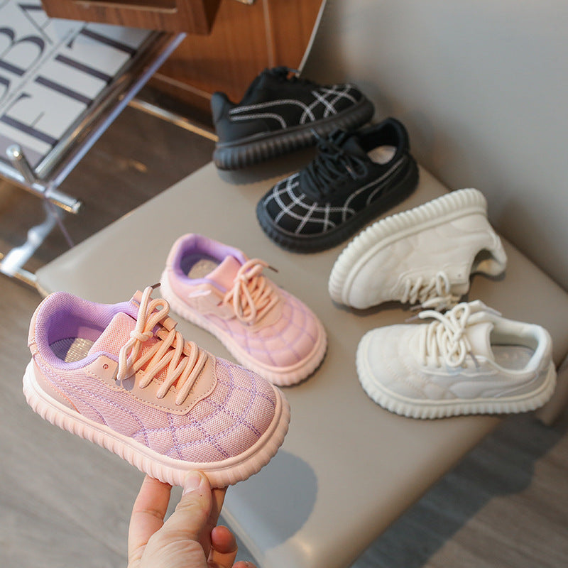 Children's Mesh Sneakers, Breathable Korean-Style Fit