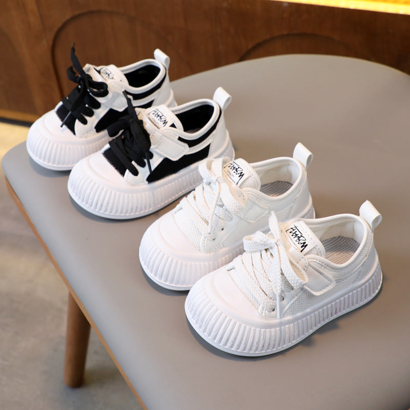 Mesh Kids Sneakers, Breathable Buckle-Closure Fit