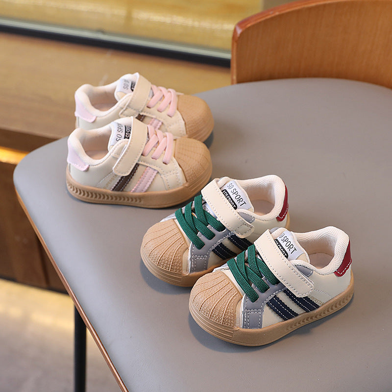 Soft-Sole Toddler Shoes, Non-Slip Magic-Patch Fit