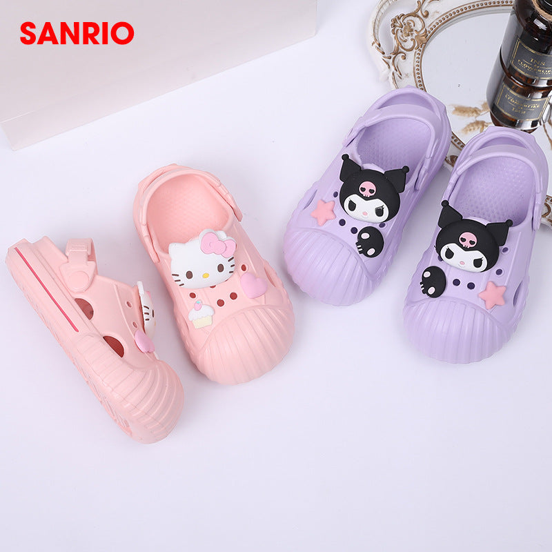 Title: EVA Cartoon Baotou Sandals, Non-Slip Wading Fit