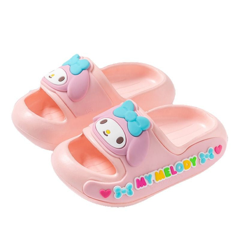 Cartoon Flip-Flops with Anti-Slip Wear-Resistant Sole