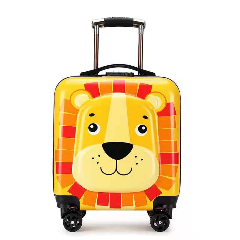 18-Inch ABS PC Kids' Cartoon Suitcase with Universal Wheels