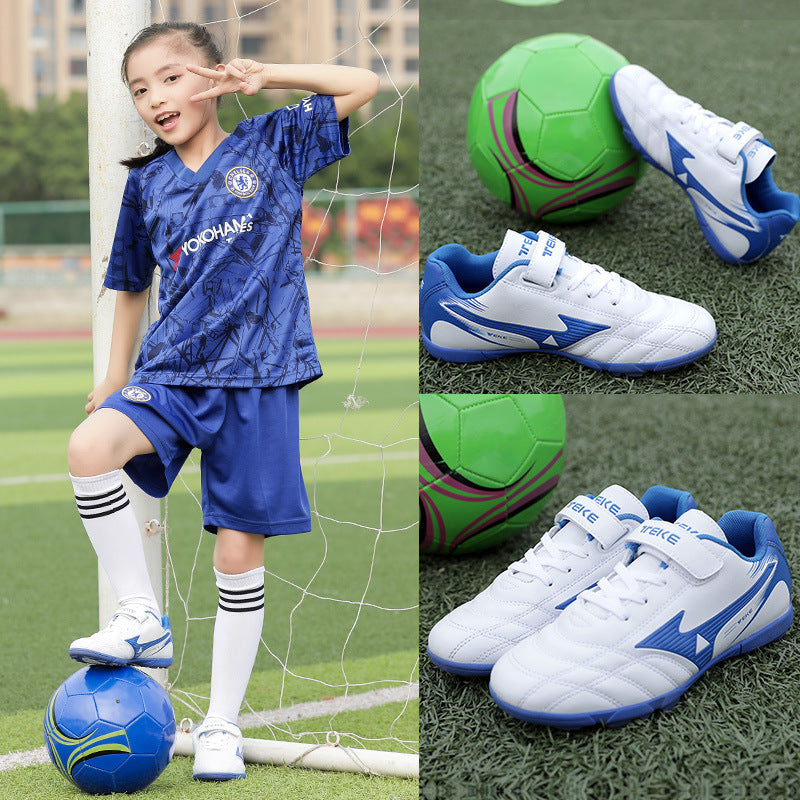 Solid Color Kids' Soccer Cleats with Short Spikes