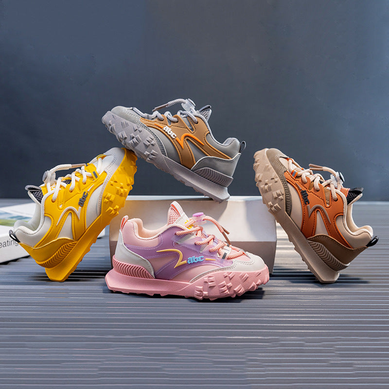 Lightweight Kids' Sport-Casual Shoes in Leather or Mesh