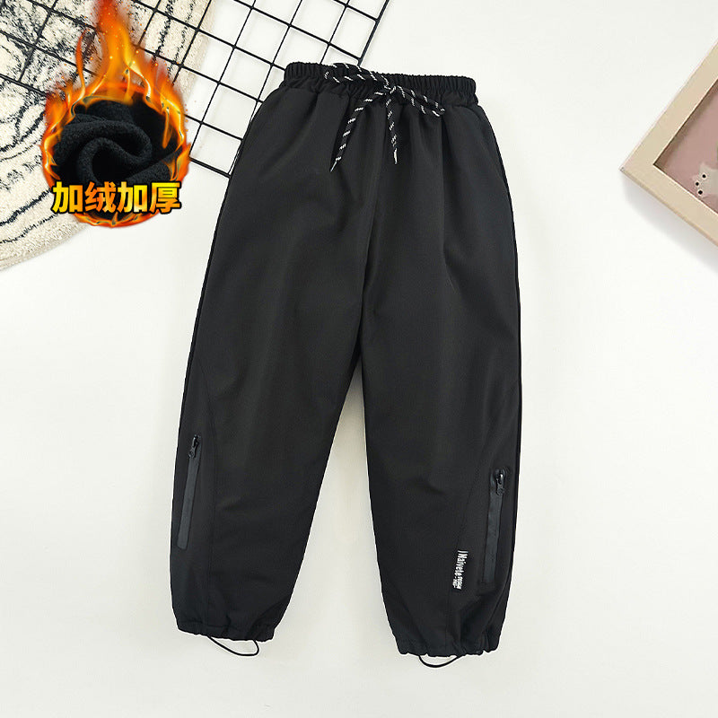 Boys' Fleece-Lined Winter Softshell Pants