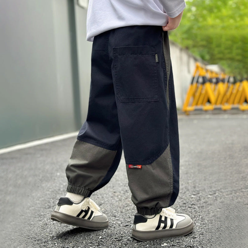 Boys' Cotton Brushed Autumn Cargo Pants