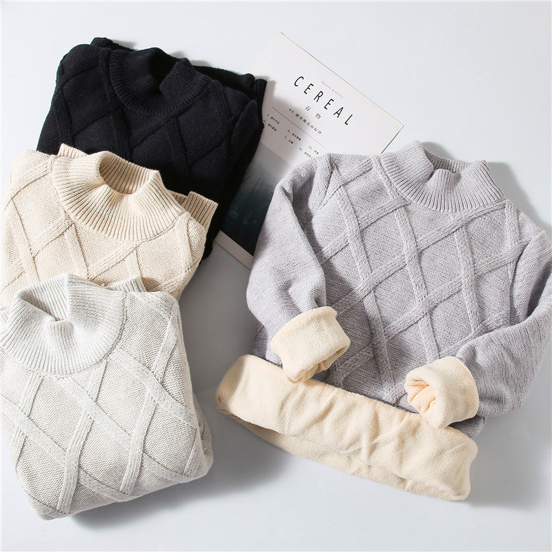 Unisex Soft Thickened Wool Turtleneck Knit Sweater