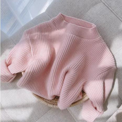 Unisex Soft Cotton Zipper Turtleneck Sweater