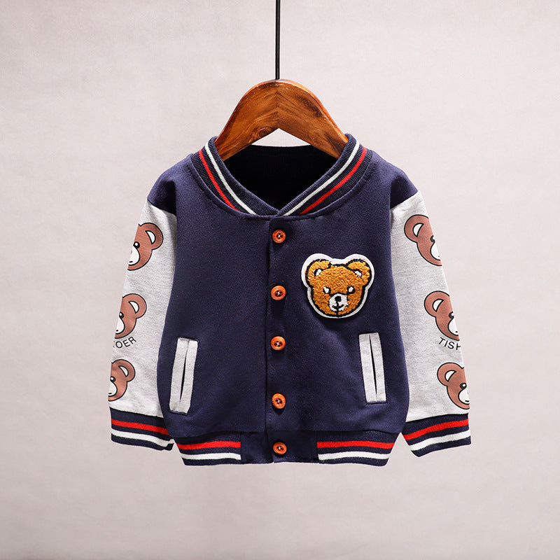 Boys' Soft Cotton Round Neck Cartoon jacket