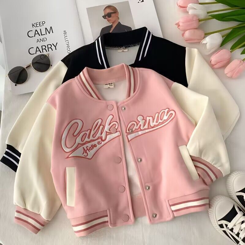 Unisex Cotton Round Neck Outerwear Jacket