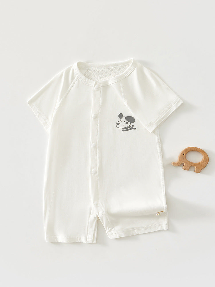 Unisex Lyocell Short-Sleeve Jumpsuit