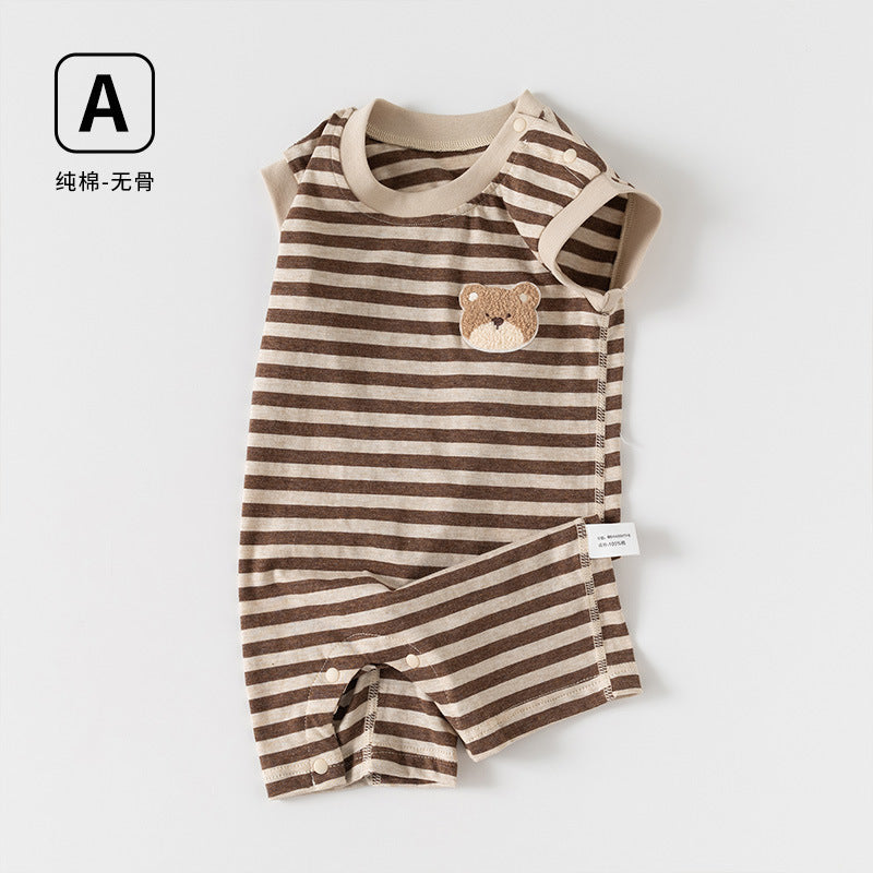 Unisex Cotton Sleeveless Summer Jumpsuit