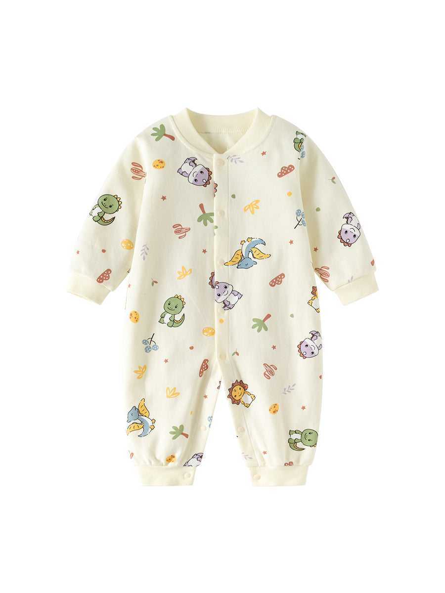 Unisex Cotton Boneless Dinosaur Baby Jumpsuit