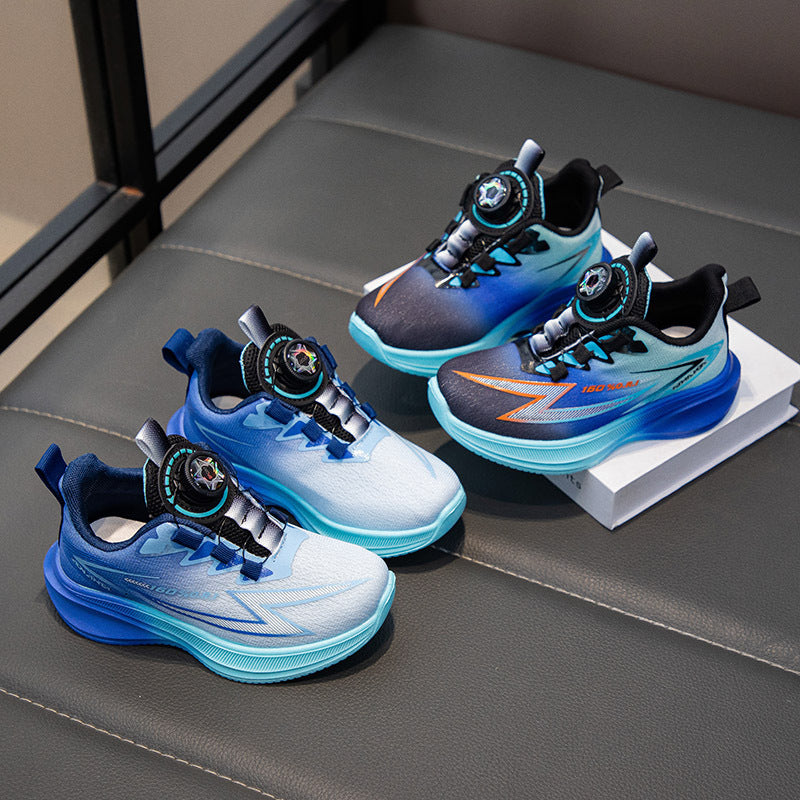 Boys' Rotating-Button Running Shoes