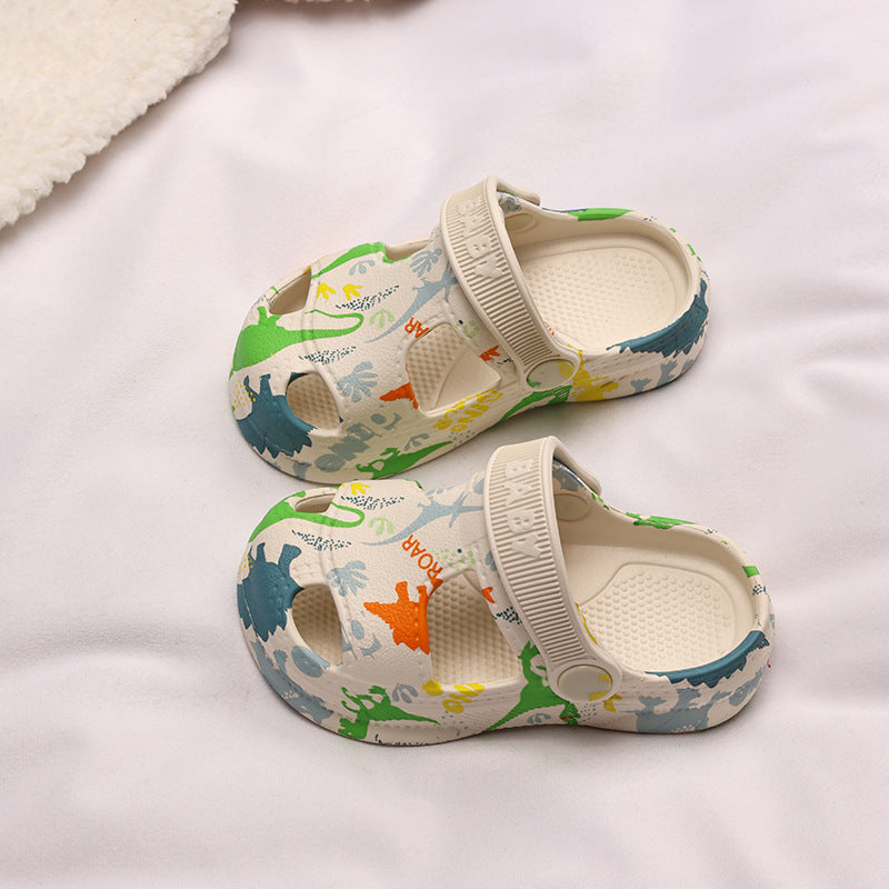 Unisex Kids' Dinosaur Thick-Sole Clog Slippers