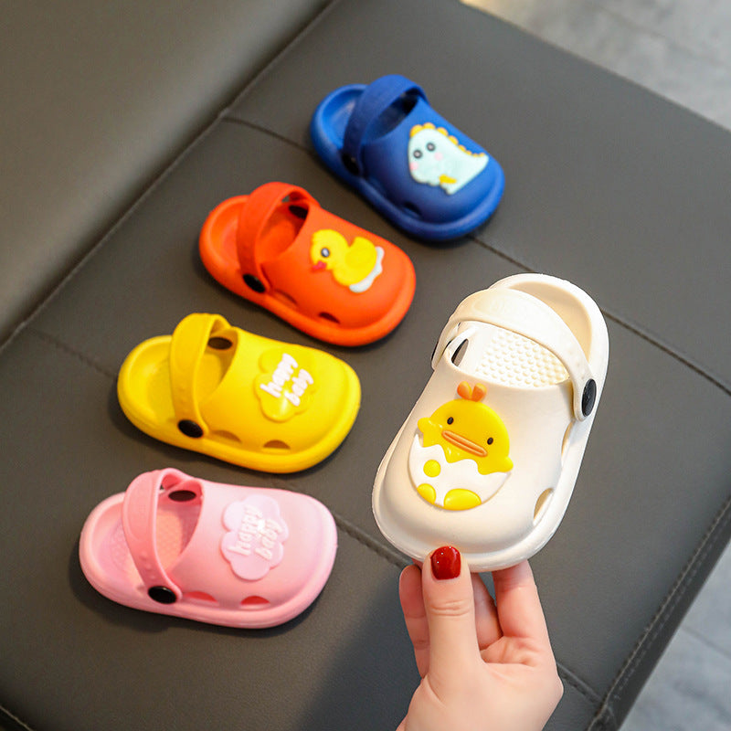 Unisex Kids' Cartoon Waterproof Soft-Sole Sandals