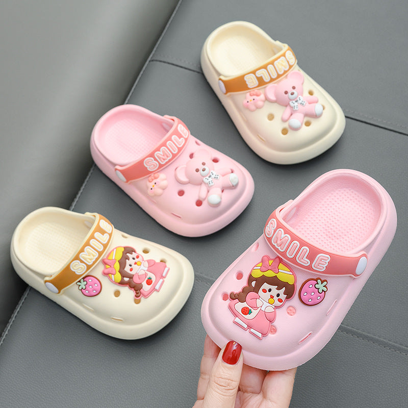 Unisex Kids' Cute Animal Breathable Clogs