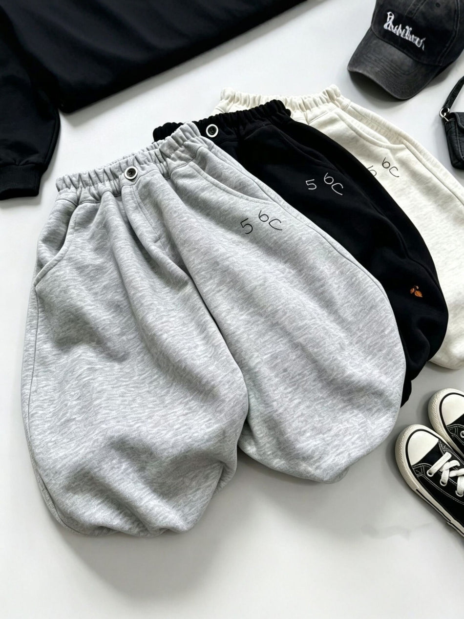 Unisex Class A Cotton Blend Loose Sports Sweatpants