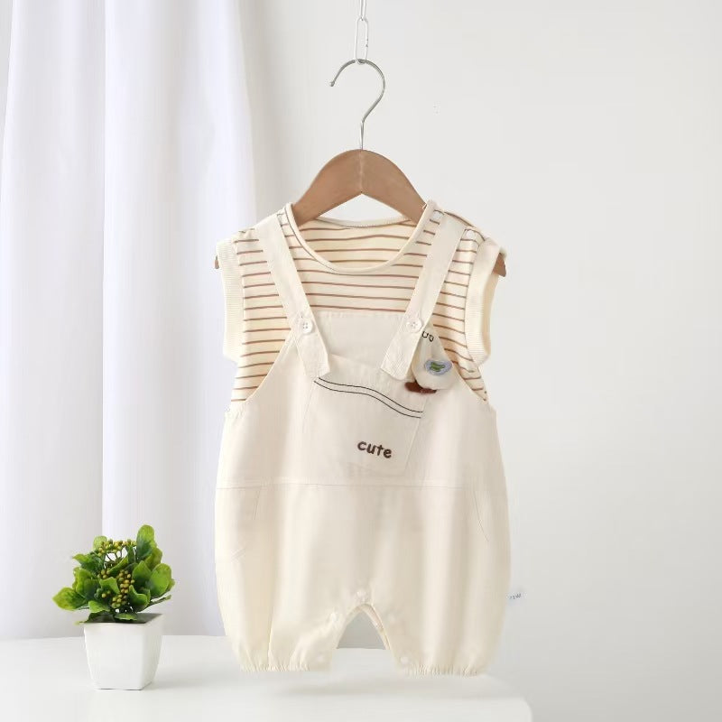 Boys' Class A Sleeveless Duck Sling Romper