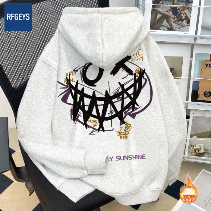 Unisex Funny Cartoon Hooded Sweatshirt