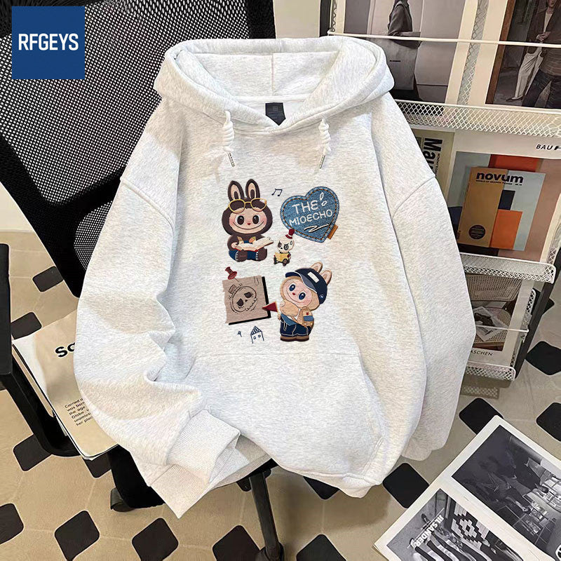 Unisex Casual Hooded Full-Zip Hoodie