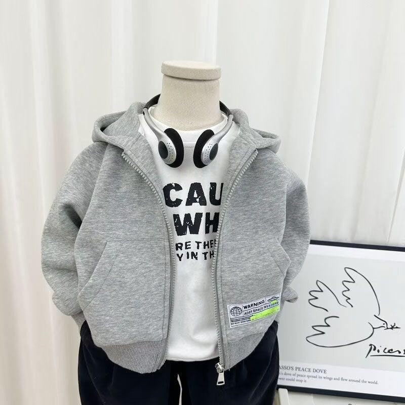 Unisex  Casual Full-Zip Hoodie Sweatshirt